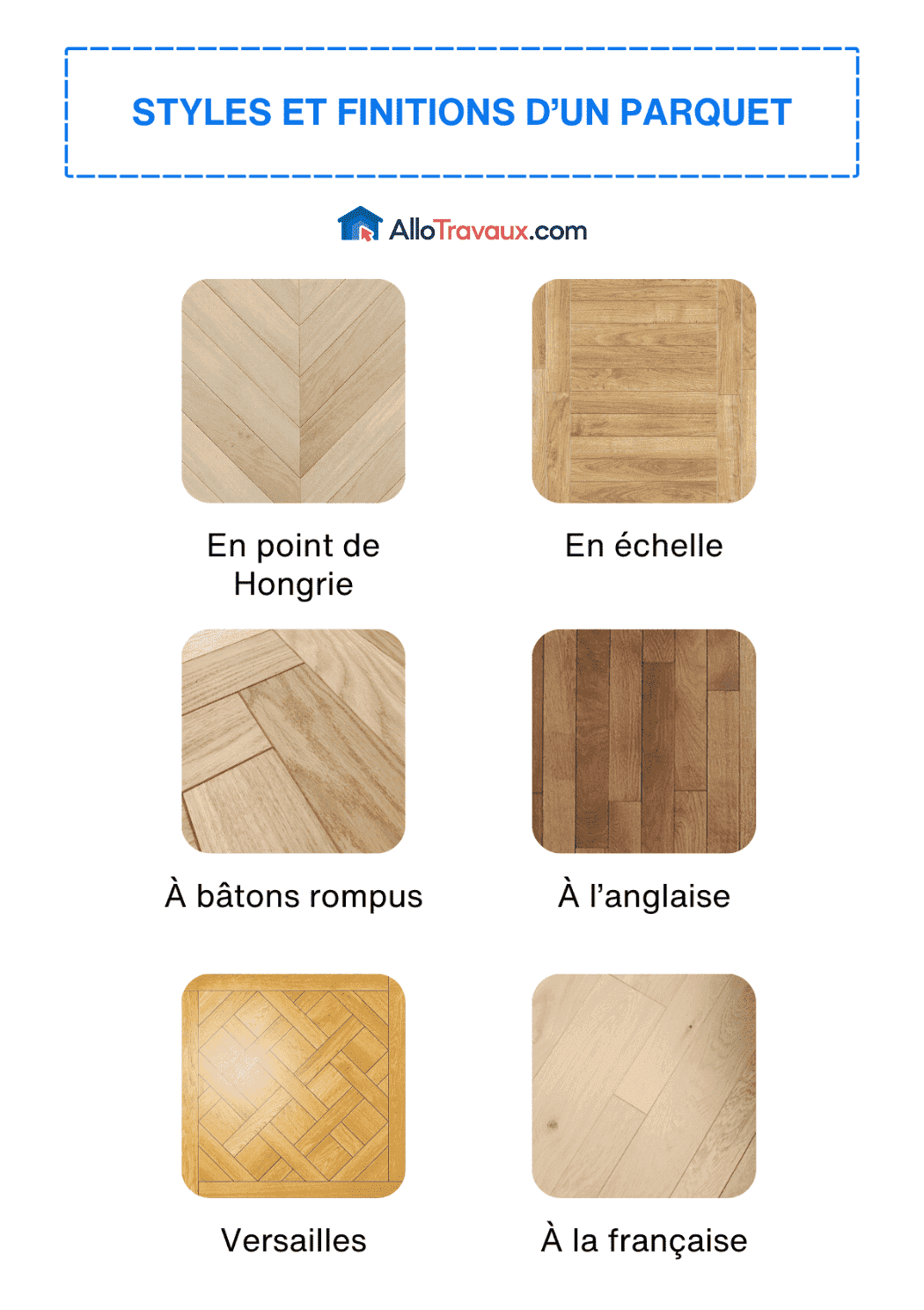 allotravaux styles et finitions d un parquet