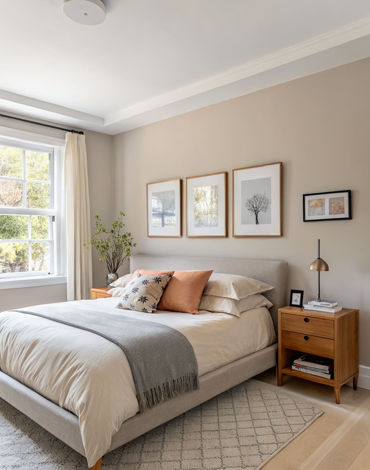 chambre pastel peche