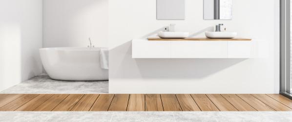 salle de bain carrelage parquet