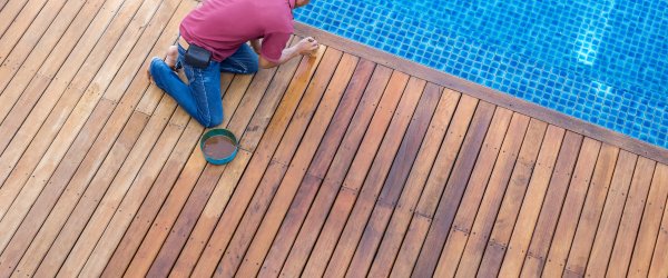 terrasse bois piscine